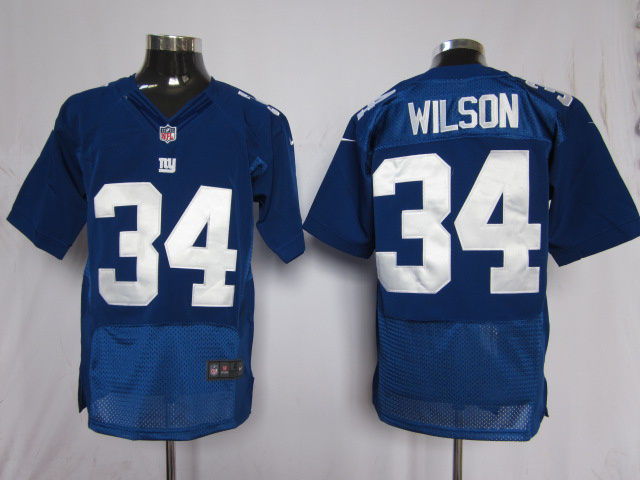 Nike Elite Jersey new york giants 34 wilson blue color jerseys